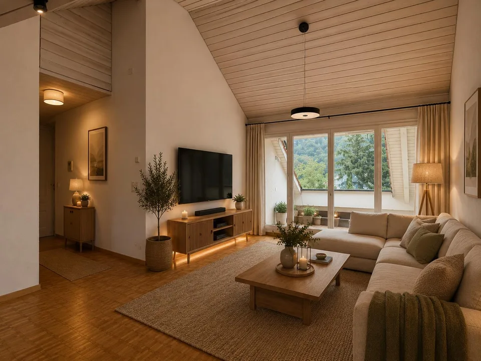2.5 Zimmer Dachwohnung mit Blick ins Grüne - Buttikon SZ