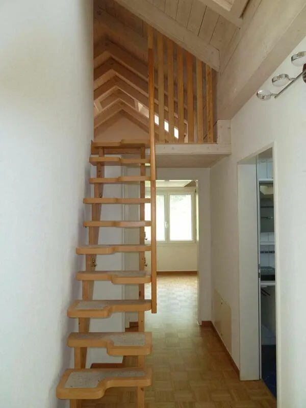 Cozy 3.5-room attic apartment with soapstone stove and gallery