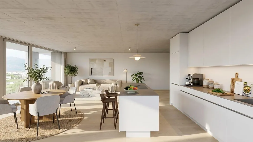3.5-Zimmer mit Loggia und Bergsicht in Mels mieten