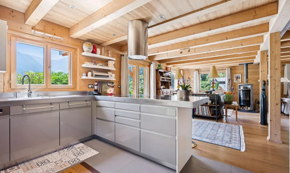 Architect's chalet with independent apartment and view of the Dents – photo 7 of 11