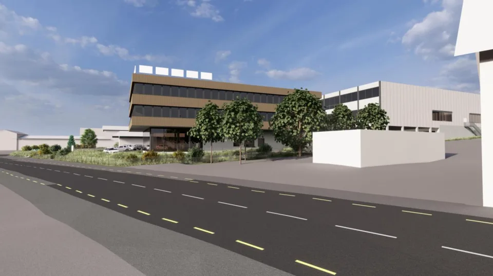Neubau Gewerbe­haus Leubern: Flächen von 100 m² bis 7'500 m² – Foto 3 von 3