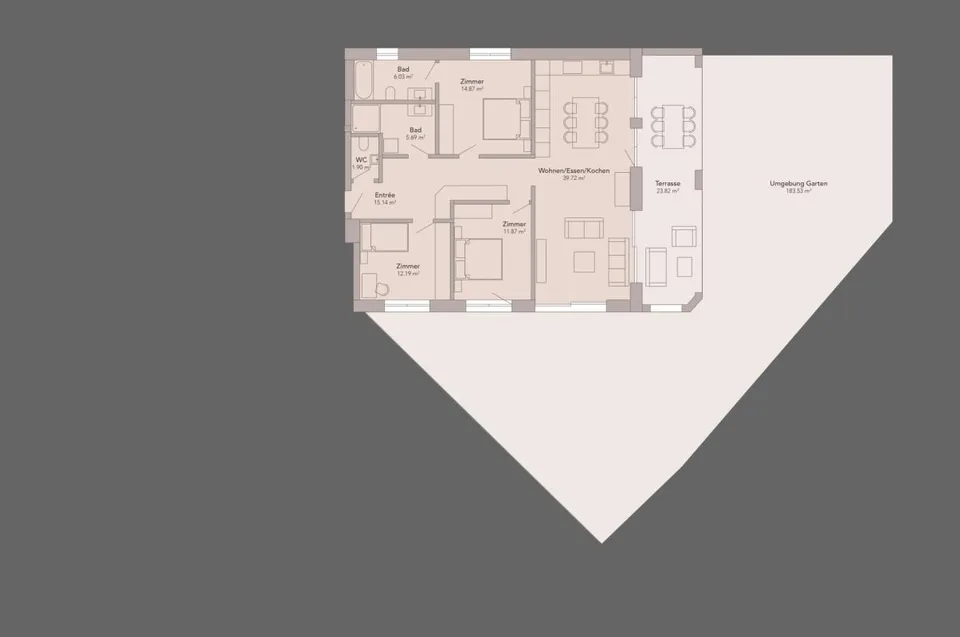 4.5-Zimmer-Wohnung EG ERSTWOHNSITZ – Foto 6 von 10