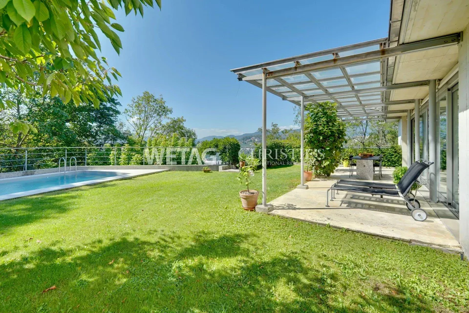 Villa élégante avec grand jardin & piscine extérieure à vendre à Lugano-Davesco Soragno ? Résidence secondaire possible – photo 2 sur 13