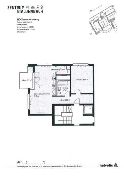 2.5 Zimmer Wohnung, 8808 Pfäffikon SZ