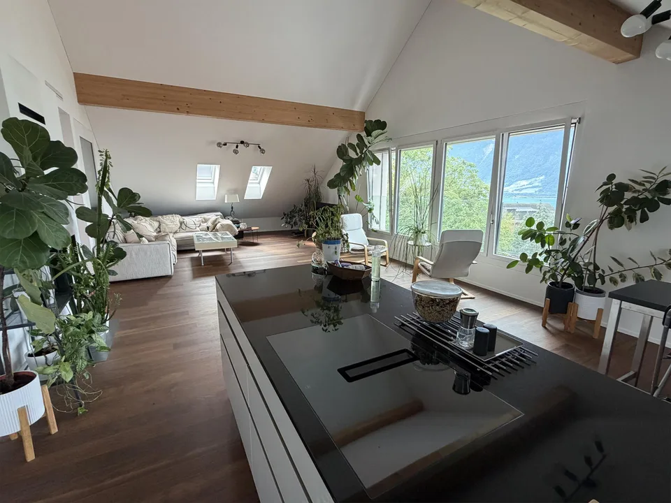 Traumhafte 4.5-Zimmer-Dachwohnung mit See- und Bergsicht