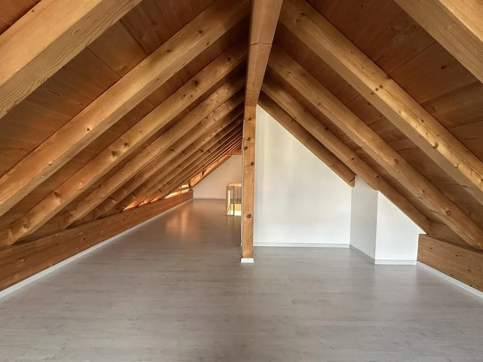 Einzigartige Dachstockwohnung mit Blick ins Grüne
