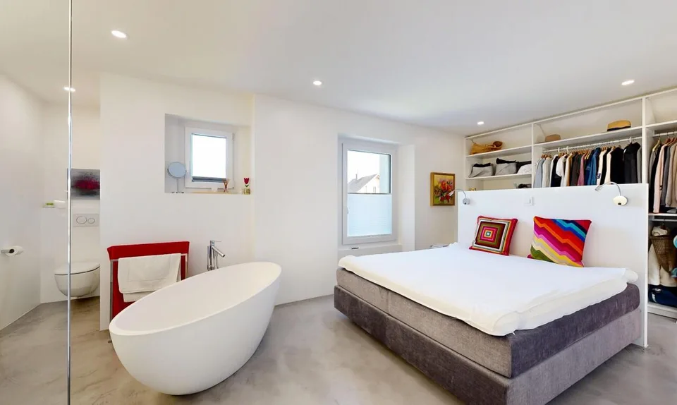 Außergewöhnliches Triplex mit 6,5 Zimmern, Sauna und Garten – Foto 10 von 11