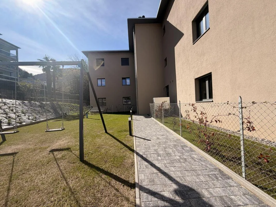 PREGASSONA · RENT TO BUY 3½ LOCALI CON TERRAZZA COPERTA E GIARDINO – Foto 14 von 14