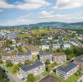 Grosszügige 2½-Zimmer-Neubauwohnung mit 24 m² Balkon in St. Erhard