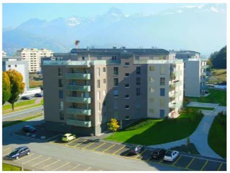 3.5 p, 4è, 30 mn Lausanne-Sion, 10mn HRC, garage & parc,1.12.26,1450.-