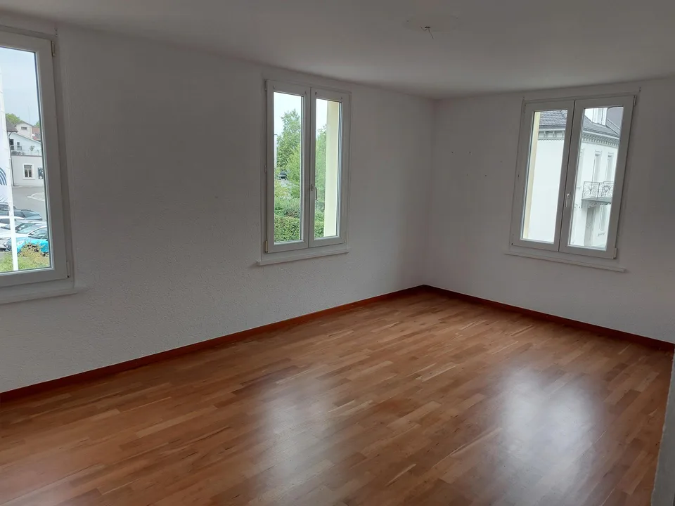 Geräumige 2.5 Zi.Wohnung mit charmantem Cheminée und grosser Terrasse