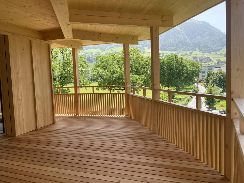 Wohnen im idyllischen Vollholzhaus
