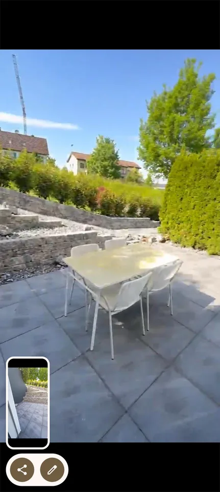 Parterrewohnung / Einliegerwohnung mit grossem Sitzplatz, Nähe Bahnhof
