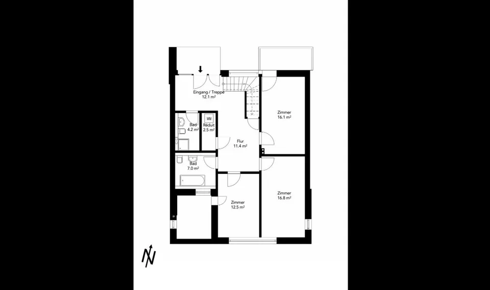 Urbanes Wohnen auf zwei Ebenen – grosszügige Maisonette-Attikawohnung – foto 12 di 13