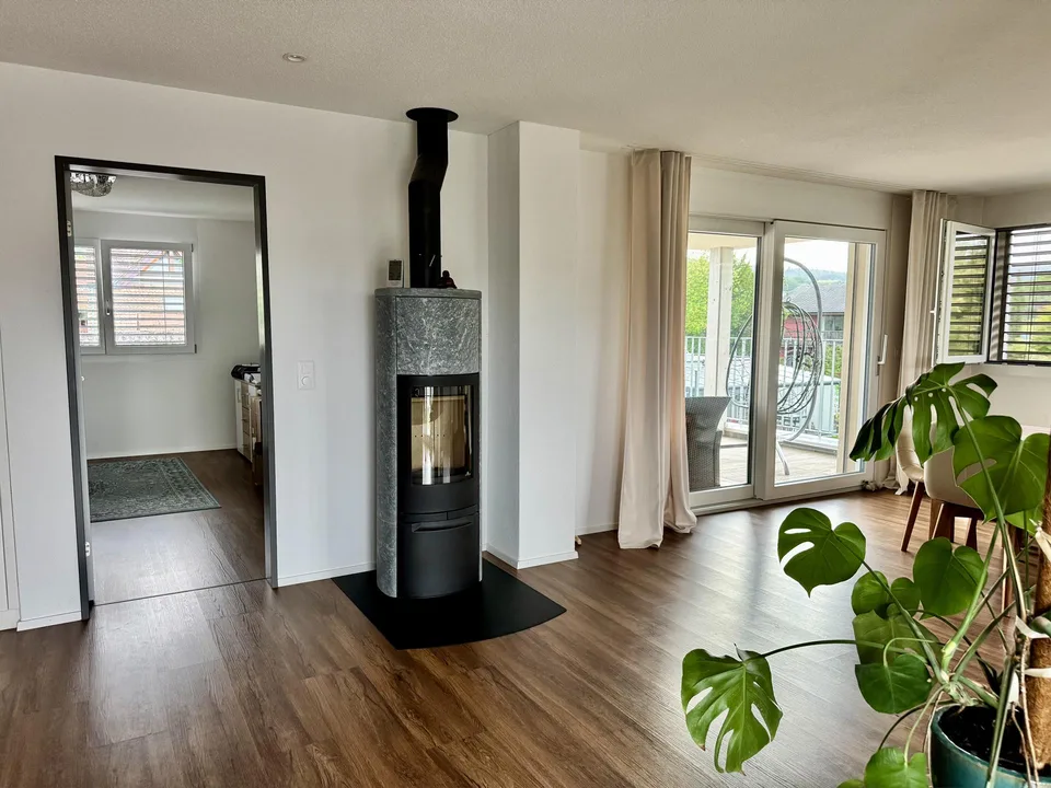 Neuwertige Wohlfühlwohnung, 3 1/2-Zi, mit 2 Balkonen und Rheinsicht
