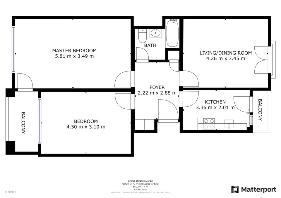 3 Zimmer Wohnung in St. Gallen – Foto 8 von 8