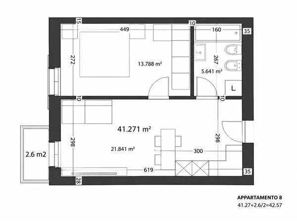 Montagnola: Appartamento 2.5 locali – foto 8 di 9