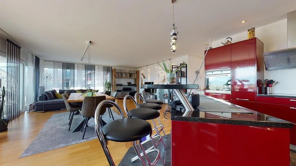 Moderne 4 1/2-Zimmer Terrassenwohnung mit 180° Bergsicht – Foto 6 von 29