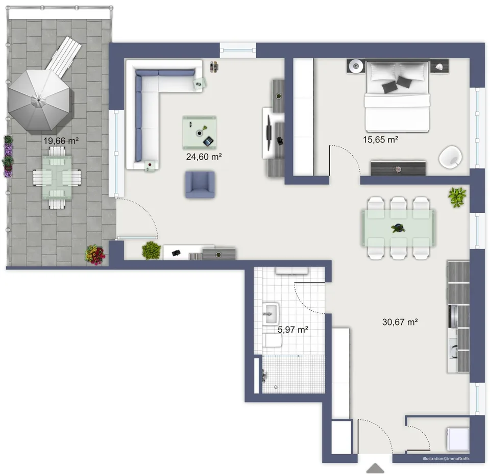 Schöne Wohnung an ruhiger Lage!