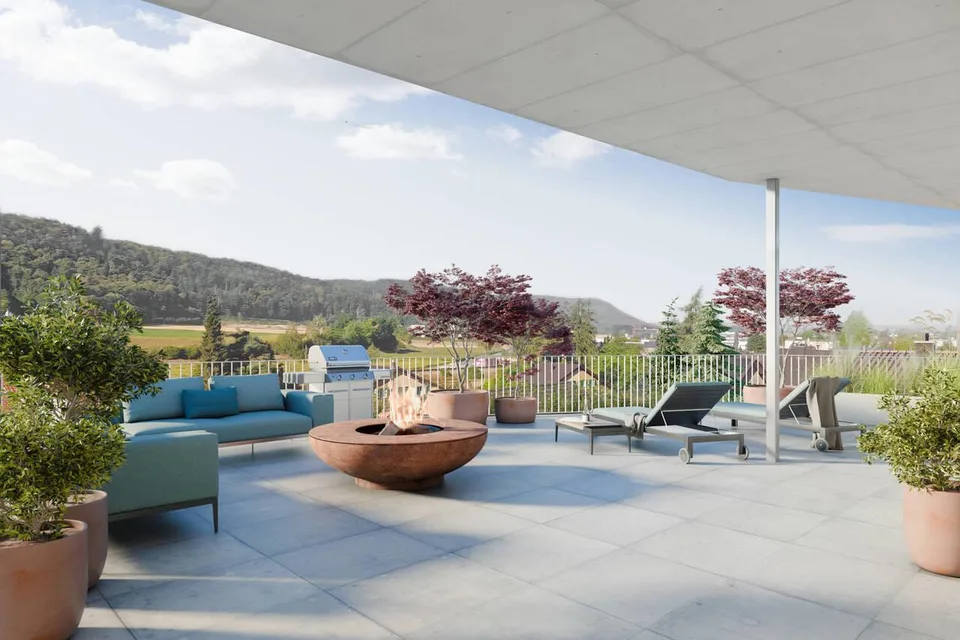 Wohnen mit Weitblick grosszügige Terrassenhäuser an sonniger Hanglage – Foto 3 von 4