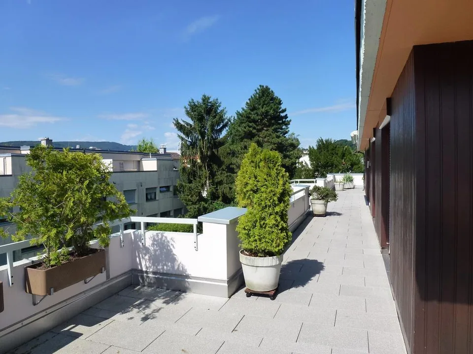 4-Zimmer-Attikawohnung mit grosser Dachterrasse in Reinach