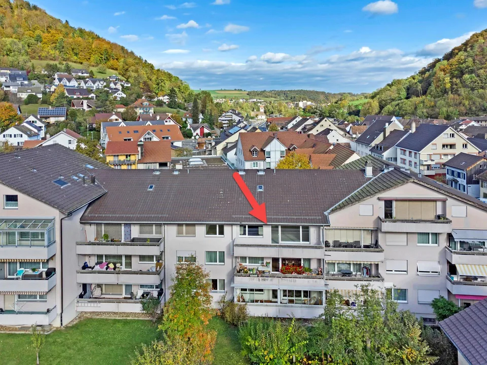 Schöne, grosse Eigentumswohnung - Dachwohnung mit toller Aussicht