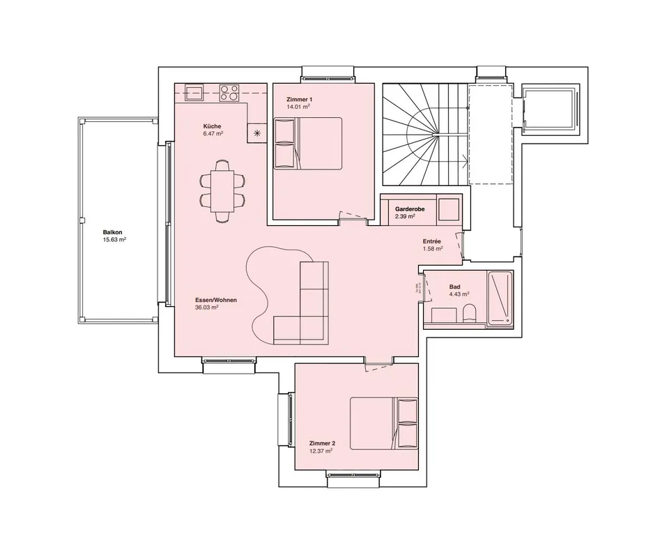 3.5-Zimmer-Erstwohnung mit See- und Bergblick (Jahresmiete) – Foto 3 von 4