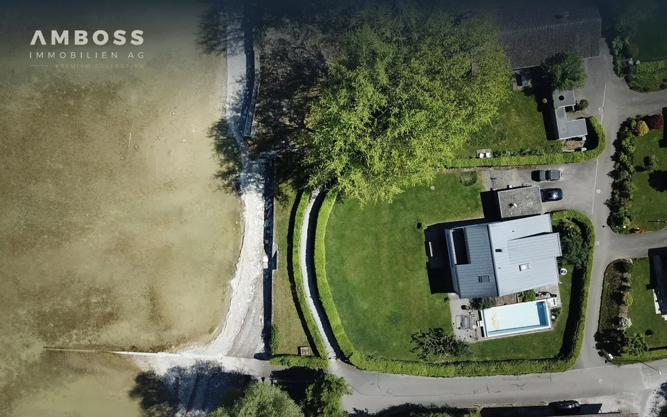 Wohnen am Bodensee: Haus mit Seeanstoss, Hafenanteil und Pool – Foto 5 von 12