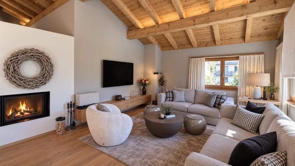 Exklusive 5.5 Zimmer Dachgeschosswohnung im Zentrum von Klosters