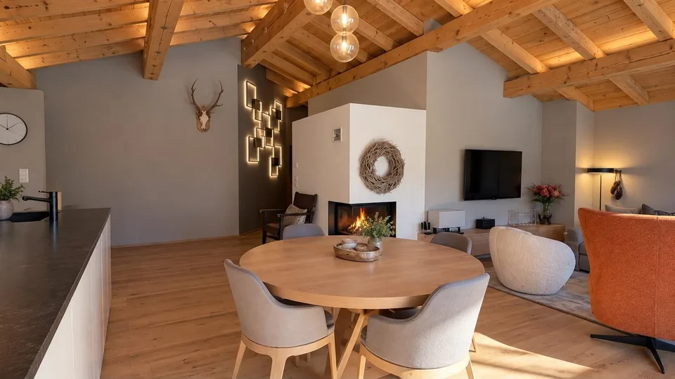 Exklusive 5.5 Zimmer Dachgeschosswohnung im Zentrum von Klosters