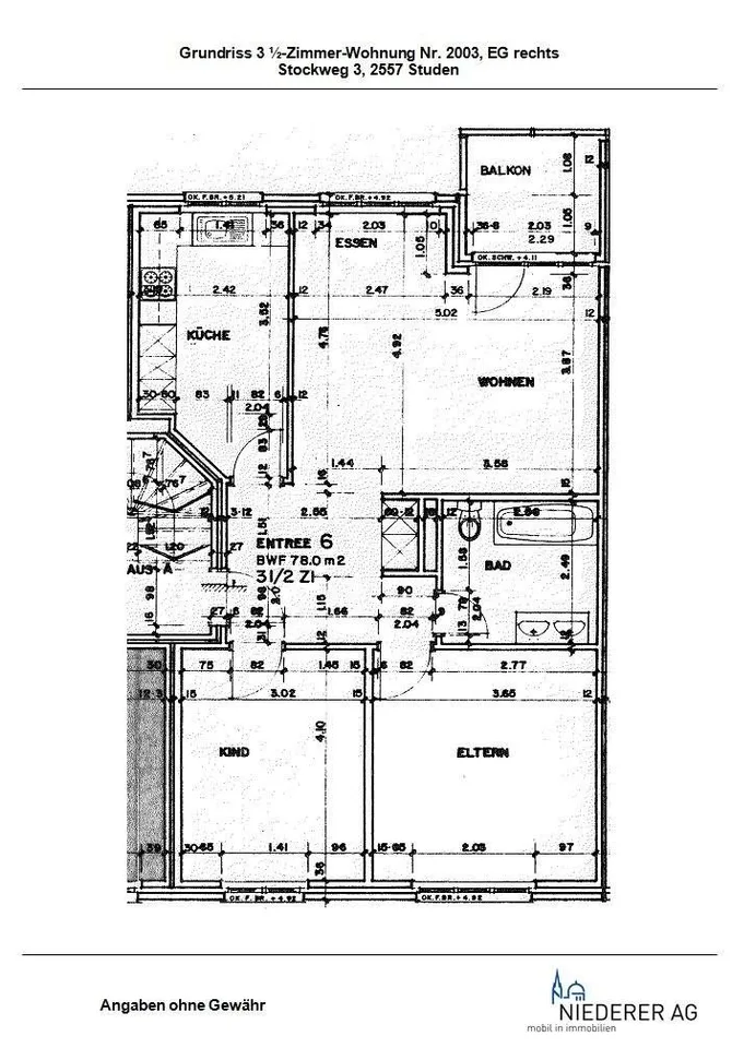 Idyllically located 3.5-room apartment with garden seating