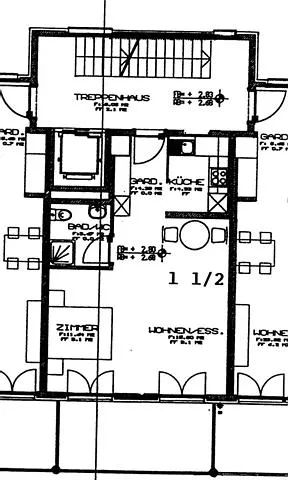 Schöne, grosszügige 1 1/2 Zimmer Wohnung im sonnigen Sax