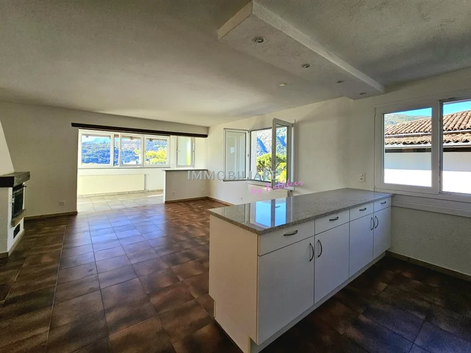 Appartamento nel Villa nel primo piano con bella terrazza e vista lago