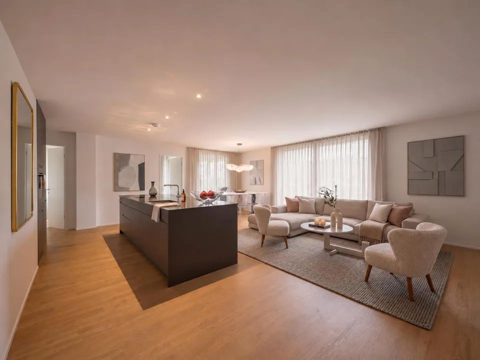 Compact space wonder near the Rhine Falls: New kitchen island, En-Suite bathroom, washing tower, and train station in 50 m – photo 1 of 21