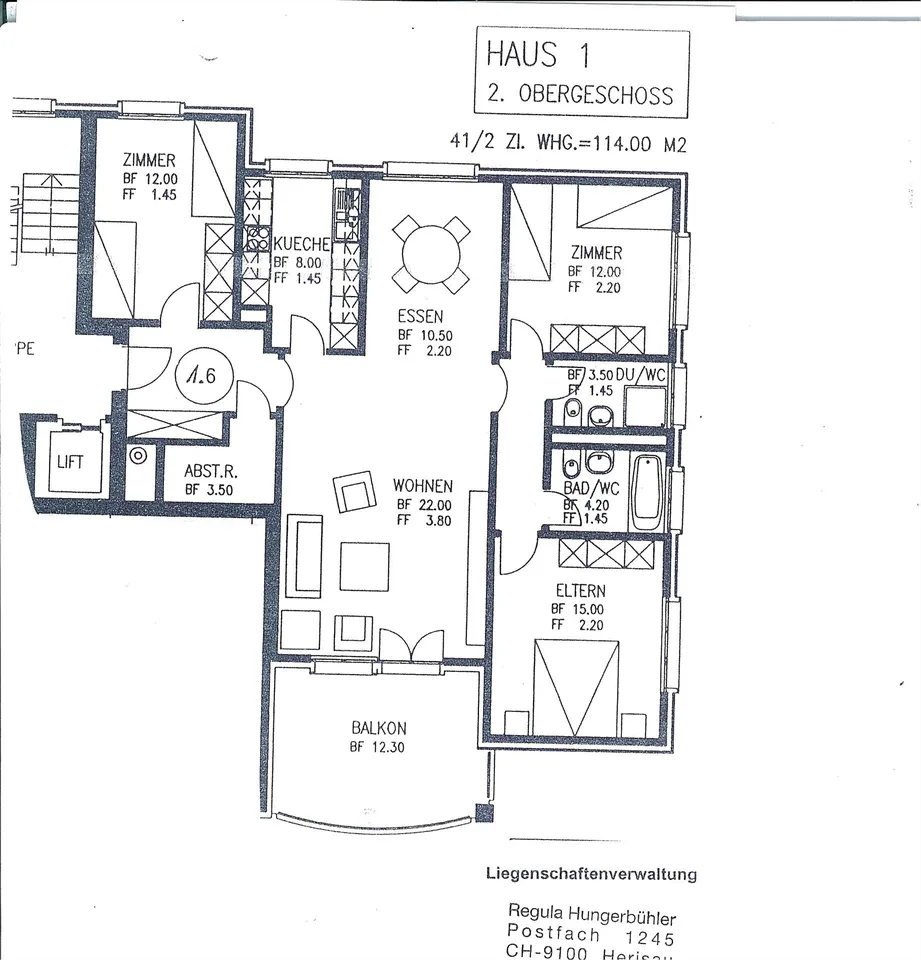 Moderne 4.5-Zi-Wohnung mit 2 Bädern, Lift und Abendsonne – foto 9 di 9