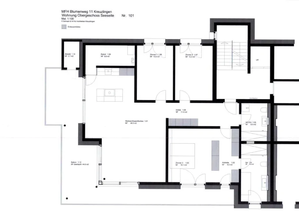 EXKLUSIVE 4.5-ZIMMERWOHNUNG NEUBAU IN KREUZLINGEN MIT SEESICHT – photo 13 sur 13