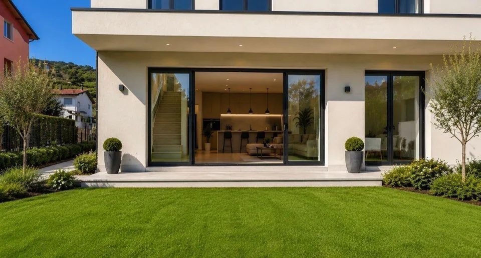 Nuova villetta con giardino privato