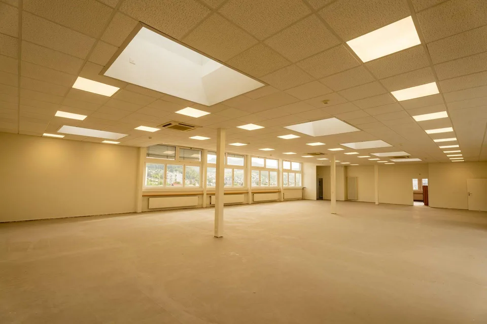 SUPERBE ESPACE DE BUREAU ET COMMERCIAL AVEC ATRIUM ET VUE À PRATTELN