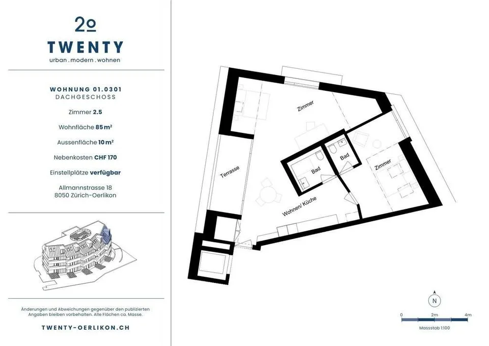 Neubauprojekt TWENTY: Urbanes Leben. Modernes Zuhause – foto 9 di 14