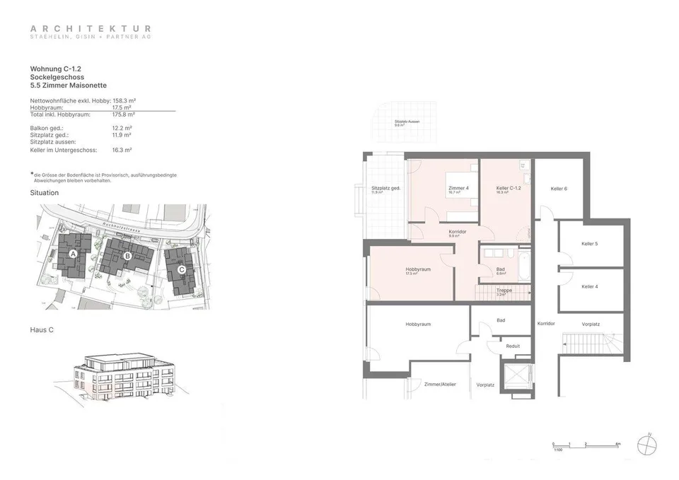 Neubau EG-Maisonette-Wohnung an schöner Lage (C-1.2) – photo 5 sur 7