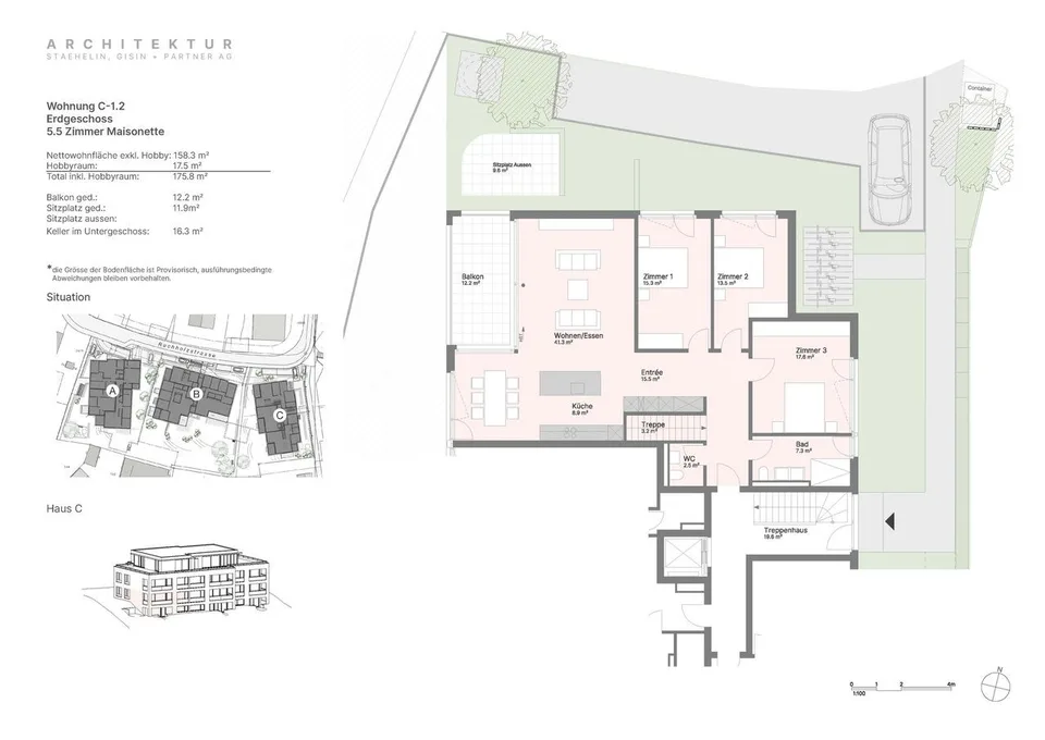 Neubau EG-Maisonette-Wohnung an schöner Lage (C-1.2) – photo 4 sur 7