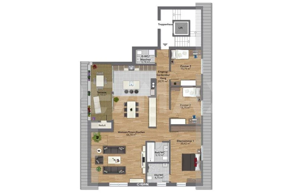 HOCHWERTIGE 4½-ZIMMER-MINERGIE-WOHNUNG MIT SICHT – Foto 12 von 12