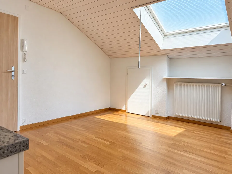 Charmante 2.5-Zimmer-Dachwohnung mit Balkon in Bettlach zu vermieten!