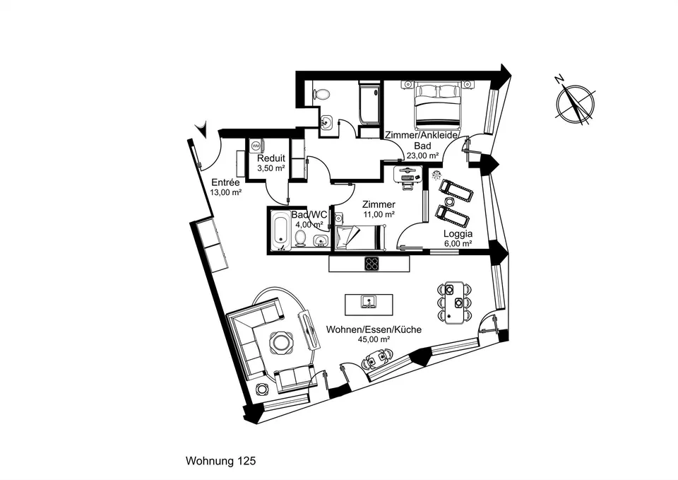 Exklusive 3.5 Zimmerwohnung mit beeindruckender Weitsicht – Foto 12 von 12