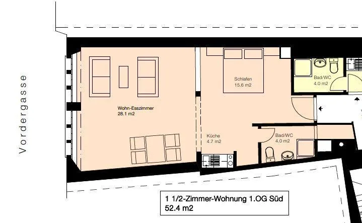 Appartamento 1.5 locali a Schaffhausen – foto 7 di 7