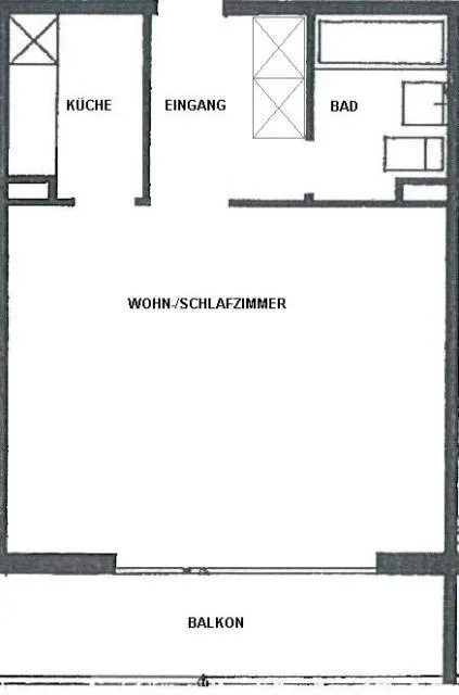 Moderne 1.5-Zimmerwohnung mit Balkon an top Lage – Foto 6 von 7