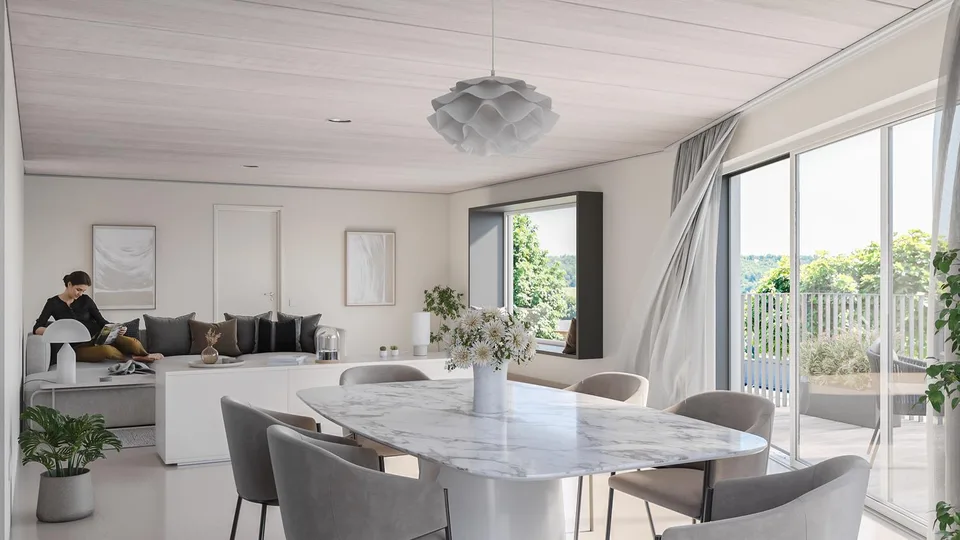 Modernes 5.5-Zimmer-Einfamilienhaus mit offenem Attika-Studio Neub...