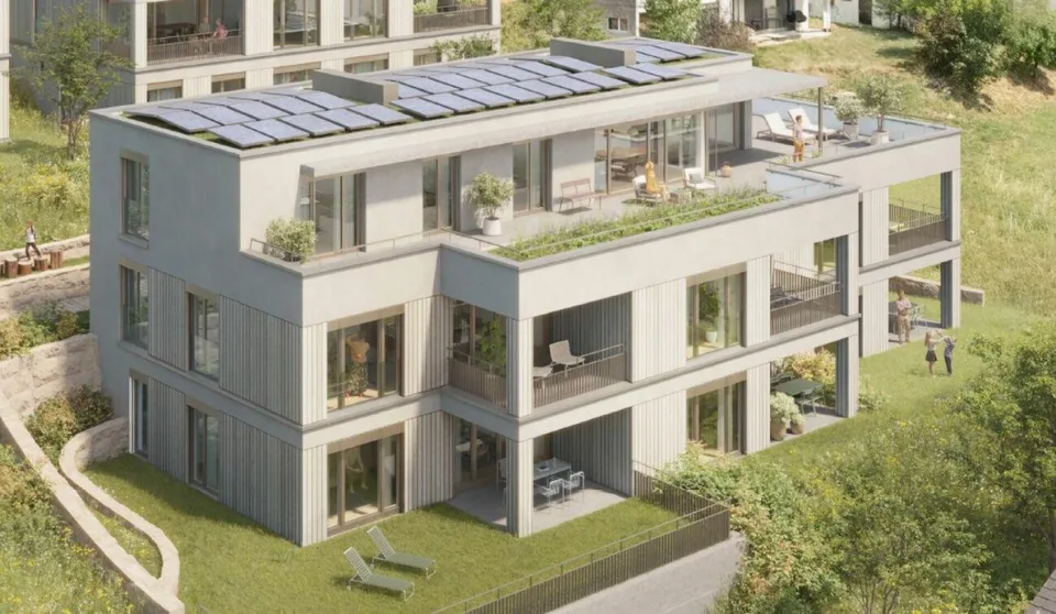Appartamento attico 5.5 locali - UNTERDORF MÖNTHAL - Architettura contemporanea nel cuore della natura – foto 3 di 4