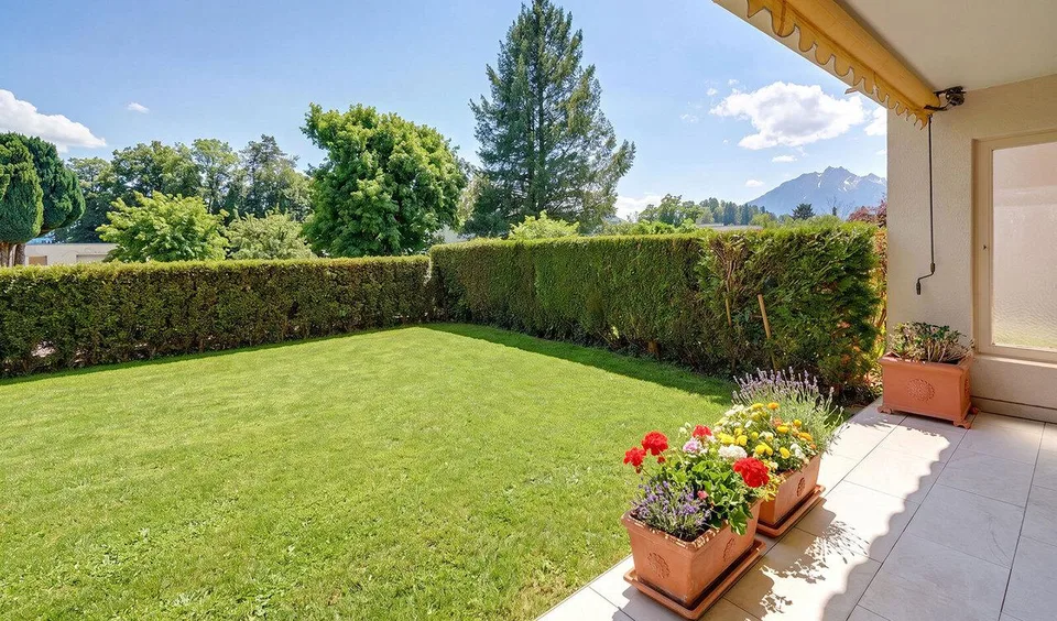 Elegante Gartenwohnung im beliebten Meggen – photo 6 sur 7