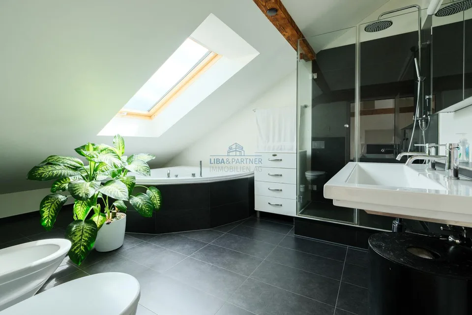 Wohnen mit Weitblick – Grosszügige Maisonette-Dachwohnung in Basel – foto 12 di 13